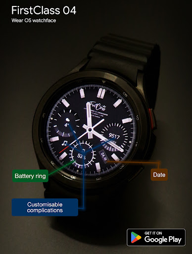 FirstClass_04 WearOS watchface Screen 2