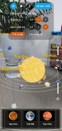 Android application Solar System AR screenshort