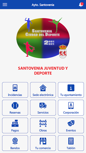Android application Santovenia Juventud y Deporte screenshort