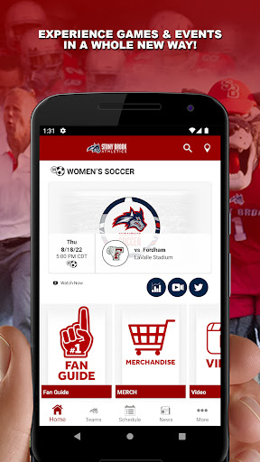 Android application Stony Brook Athletics screenshort