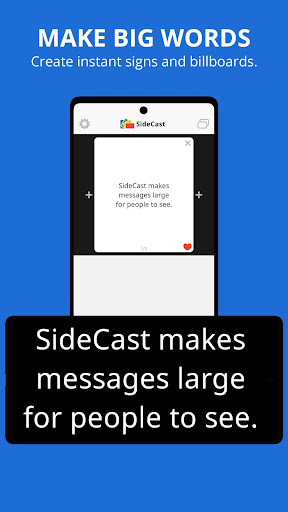 Android application SideCast screenshort