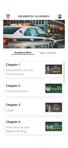 Android application Ridgefox Academy - Cadet Tutor screenshort