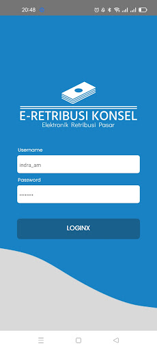 Android application Retribusi Konsel screenshort