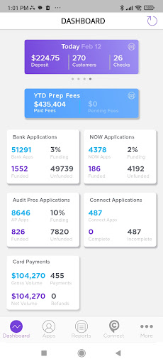 Android application Dash ERO screenshort