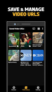 Screenshot 1 Video URL Player and Library android