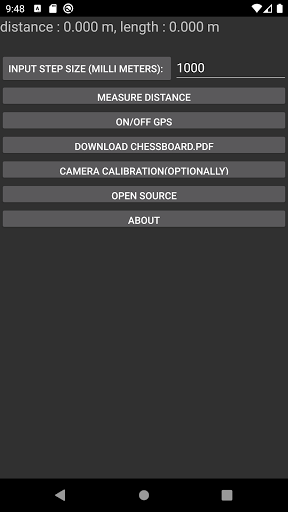 Android application Camera Triangulation Pro screenshort