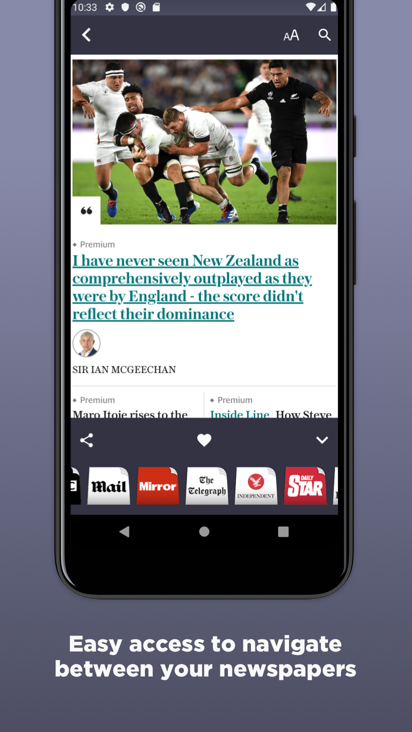 Android application UK Newspapers screenshort