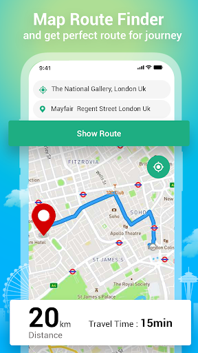 Satellite View GPS Navigation Screen 3