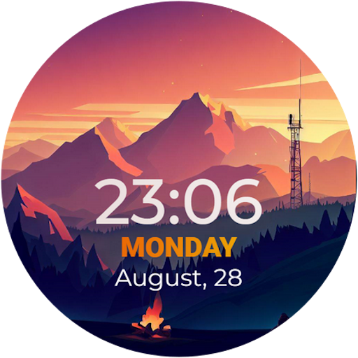 Campfire Mountain Watch Face logo