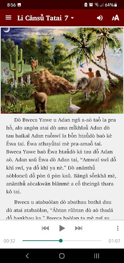 Android application Kayan Bible Stories screenshort