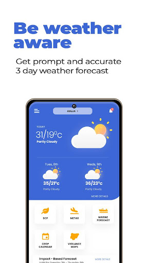 Android application NiMet Weather screenshort