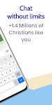 screenshot of Christianical, dating chat app