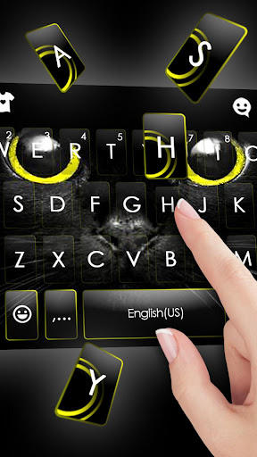 Black Cat Keyboard Theme Screen 2