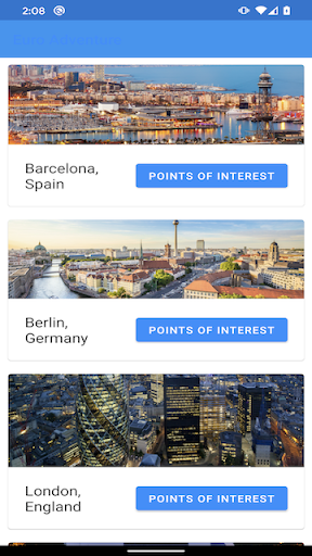 Android application Euro Adventure screenshort