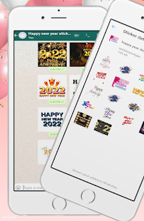 Happy New Year 2022 Stickers WAStickerApps 2.0 APK screenshots 2