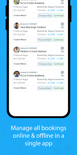 Sportzye Venue Screen 2