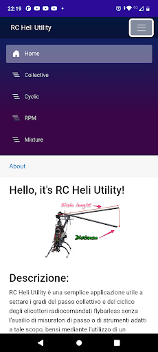 Android application RC Heli Utility screenshort