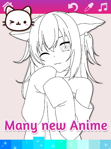 Anime Manga Coloring Pages with Animated Effects screenshots 4