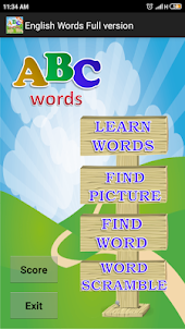 Kids English Words Vocabulary