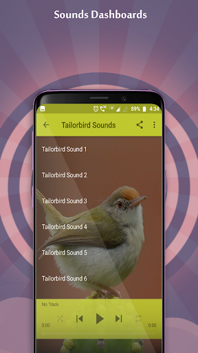 Android application Tailorbird Sounds screenshort