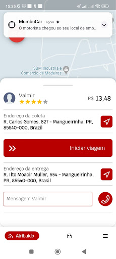 MumbuCar Motorista Screen 3