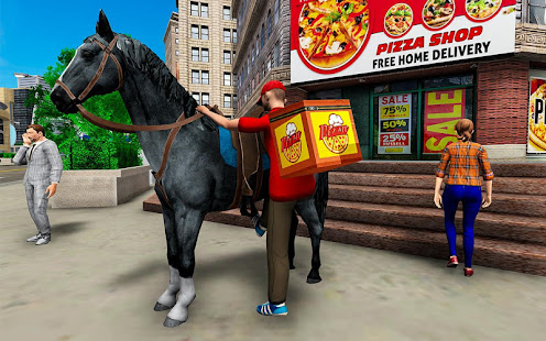 Mounted Horse Riding Pizza 1.0.6 APK screenshots 11