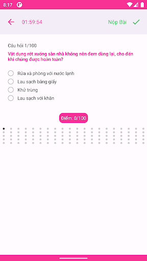 900 Câu Hỏi Lý Thuyết Nails Screen 3