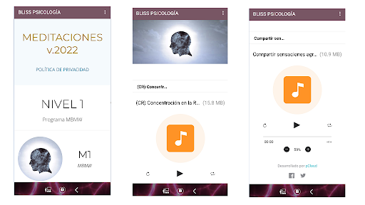 Android application Bliss Psicología screenshort