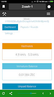 Captura de pantalla de Crypto Mining Monitor