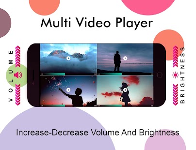 Multi Screen Video Player : On One Screen لقطة شاشة