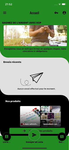 Android application ECP - Emballez C'est prêt ! screenshort