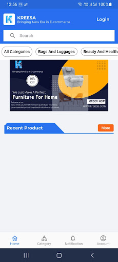 Android application Kreesa-Offer Your Price screenshort