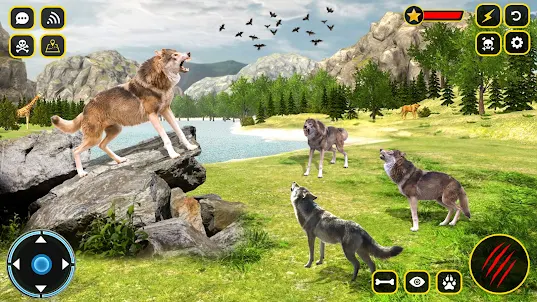 Wild Wolf Sim 3D: Animal Games