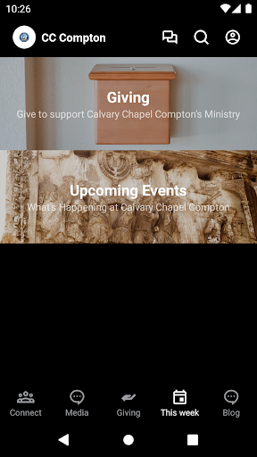 Calvary Compton App Screen 3