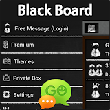 GO SMS Black Board Theme icon