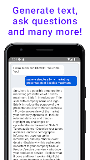 UnlimAI GPT Chatbot Screen 2