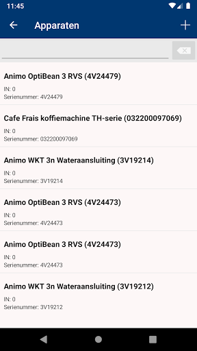 HSB Service & Onderhoud Screen 2