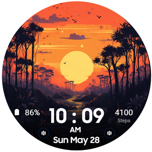 The Sunset Digital Watchface logo