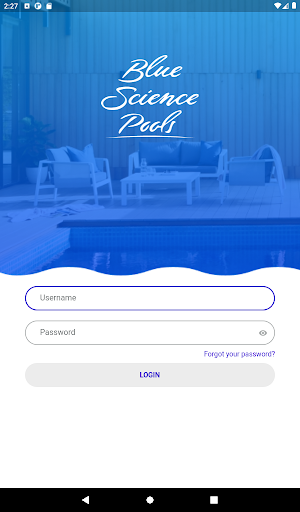 Android application Blue Science Pool screenshort