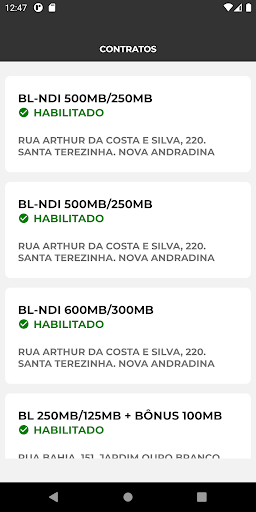 Android application Minha Solução Network screenshort