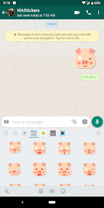Adesivos porcos para WhatsApp