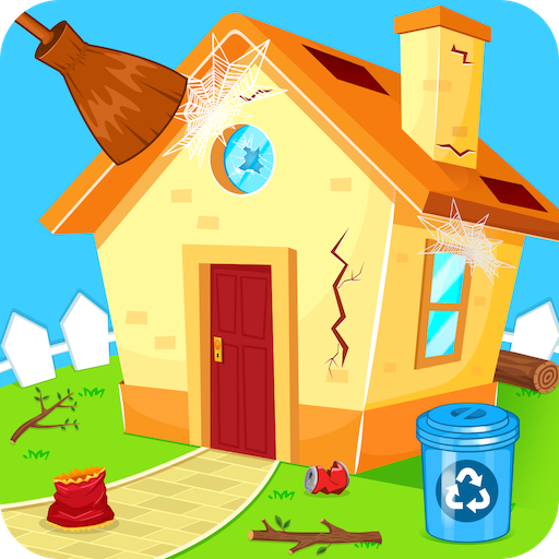 Sweet House Cleaning Game logo