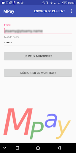 Android application MPay screenshort