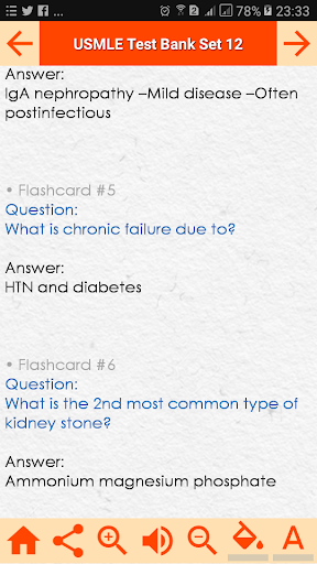 Android application USMLE 6000 Study Notes,Concept screenshort
