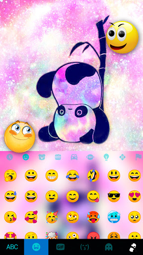 Galaxy Playful Panda Keyboard Screen 3