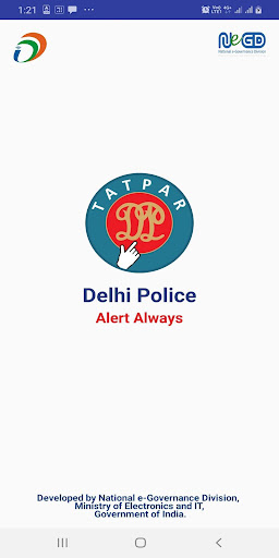Android application Tatpar Delhi Police screenshort