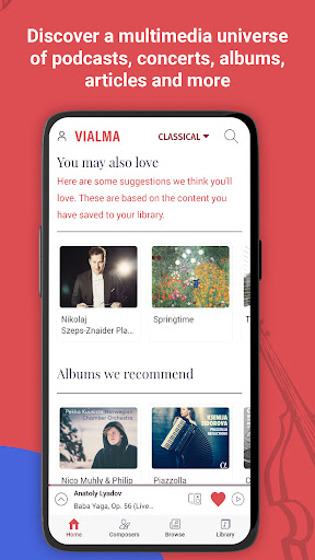 VIALMA: Classical, Jazz Music Screen 2