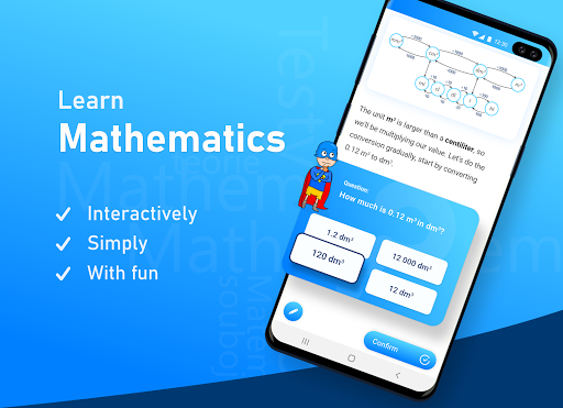 Android application Mathman - Math Tests & Theory screenshort
