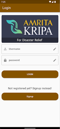 Android application Amrita Kripa screenshort