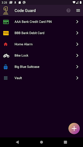 Android application Safe Code Guard screenshort
